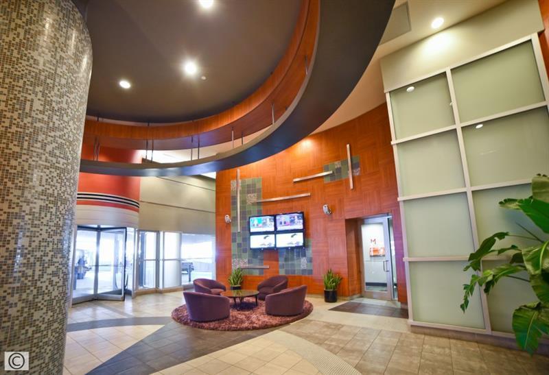 Metropolis Condos Atlanta elegant lobby entrance