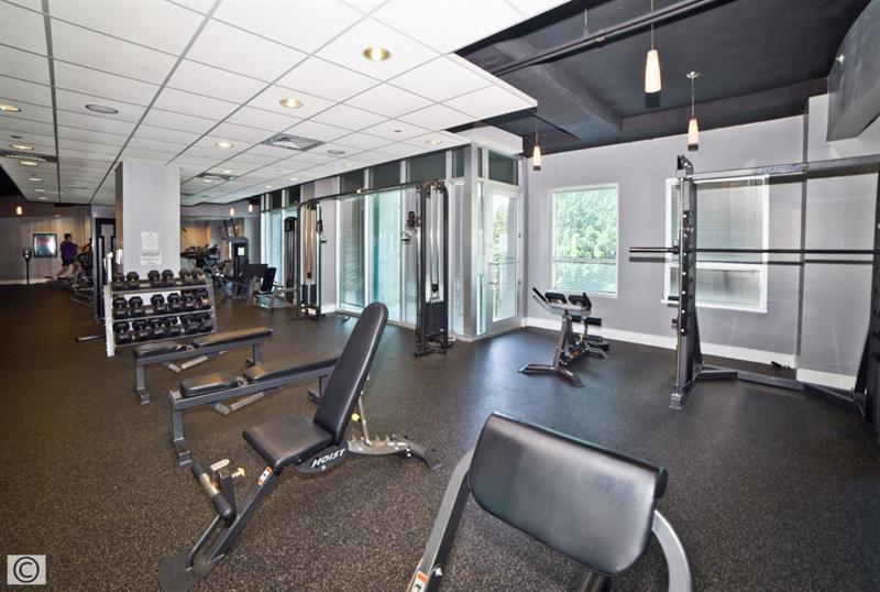 Metropolis Condos Atlanta Fitness Center with modern equipment
